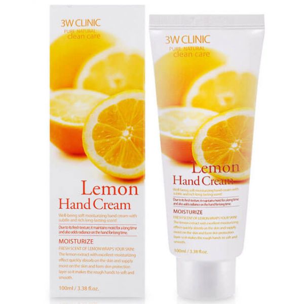 Moisturizing hand cream LEMON Lemon Hand Cream 3W CLINIC 100 ml